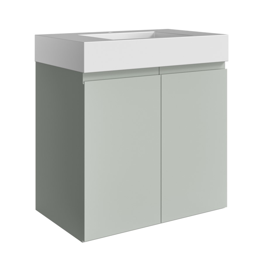 800mm Blue Freestanding Vanity Unit with Basin - Panama