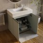 800mm Blue Freestanding Vanity Unit with Basin - Panama