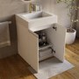 600mm White Freestanding Vanity Unit with Basin - Panama