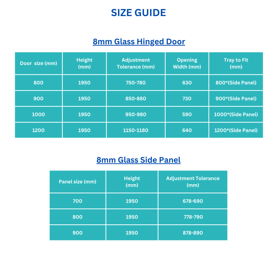 Grade A2 - Black 8mm Glass Rectangular Hinged Shower Enclosure 800x700mm - Pavo