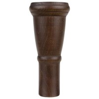 Set of 4 Dark Wood Seat Legs without Castors - Ramona