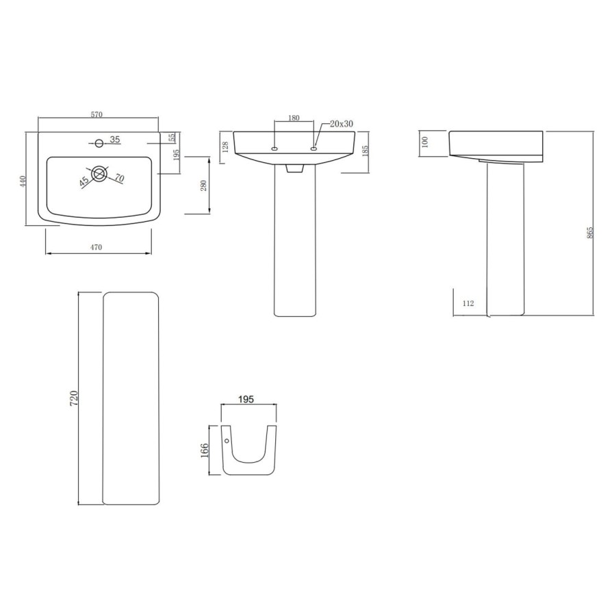 1000 x 800mm Chrome Rectangular Sliding Door Shower Enclosure with Side Panel Suite with Toilet and Basin - Carina