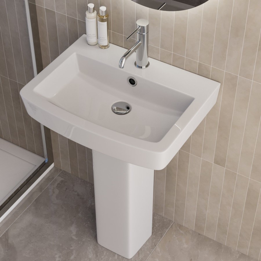 1200 x 800mm Chrome Rectangular Sliding Door Shower Enclosure Suite with Toilet and Basin - Carina