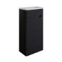 400mm Black Freestanding Cloakroom Right Hand Vanity Unit with Basin - Pendle