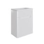 400mm White Wall Hung Cloakroom Left Hand Vanity Unit with Basin - Pendle