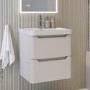 500mm Beige Wall Hung Vanity Unit with Basin - Pendle