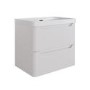 500mm Beige Wall Hung Vanity Unit with Basin - Pendle
