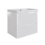 500mm White Wall Hung Vanity Unit with Basin - Pendle