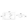 1100mm Beige Toilet and Sink Unit with Round Toilet - Pendle