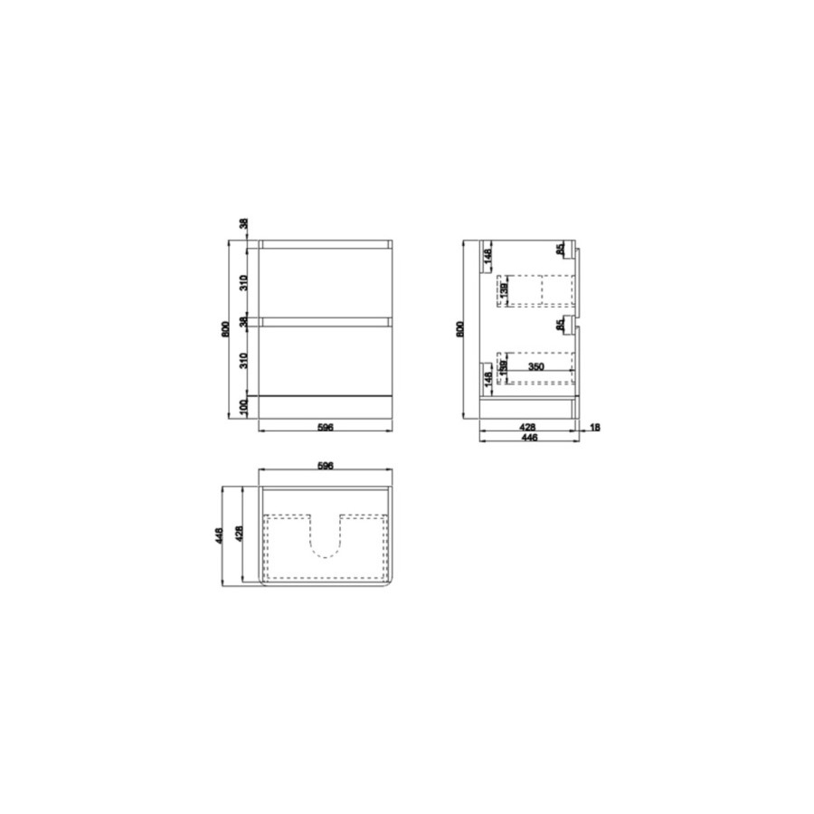 1100mm Beige Toilet and Sink Unit with Square Toilet - Pendle