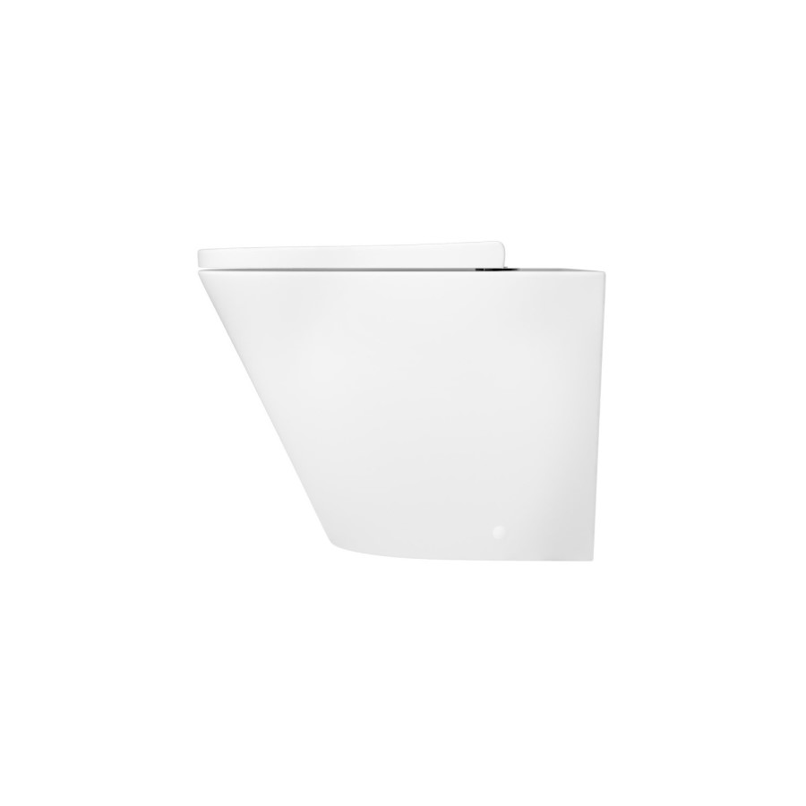1100mm White Toilet and Sink Unit with Round Toilet - Pendle
