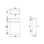 1300mm Beige Toilet and Sink Unit with Square Toilet - Pendle