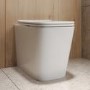 1800mm Beige Toilet and Sink Unit with Storage Units and Square Toilet - Vancouver
