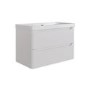 800mm Beige Wall Hung Vanity Unit with Basin - Pendle