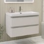 800mm Beige Wall Hung Vanity Unit with Basin - Pendle