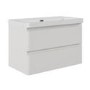 800mm Beige Wall Hung Vanity Unit with Basin - Pendle