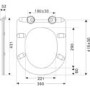 1300mm White Toilet and Sink Unit with Round Toilet - Pendle