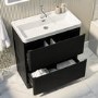 800mm Black Freestanding Vanity Unit with Basin – Pendle