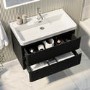800mm Black Wall Hung Vanity Unit with Basin – Pendle