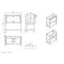 800mm Beige Freestanding Vanity Unit with Basin - Perla