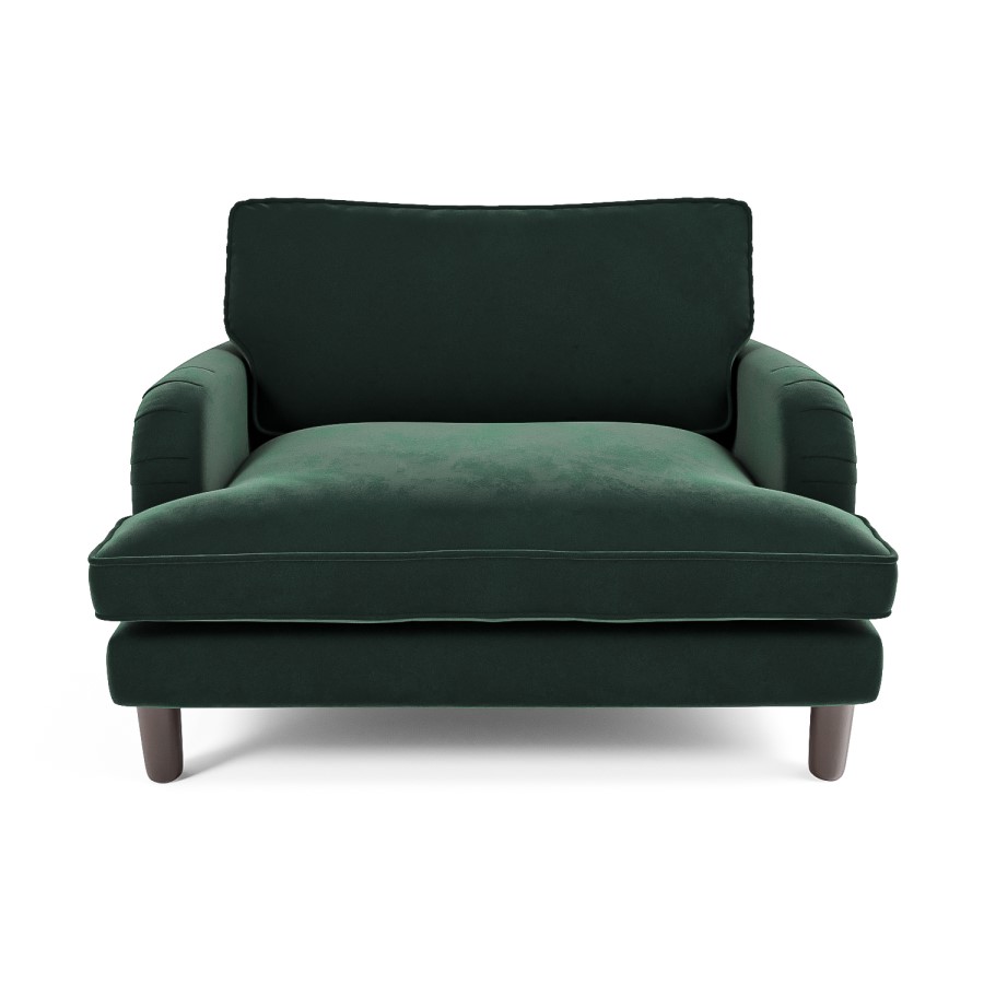 Payton Green Velvet Pet Sofa - Suitable for Dogs & Cats