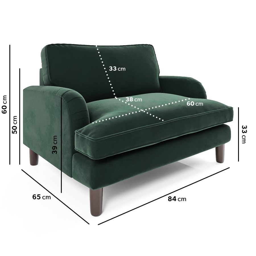Payton Green Velvet Pet Sofa - Suitable for Dogs & Cats