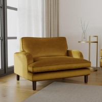Mustard Yellow Velvet Kids Armchair - Payton