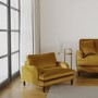 Mustard Yellow Velvet Kids Armchair - Payton