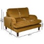 Mustard Yellow Velvet Kids Armchair - Payton