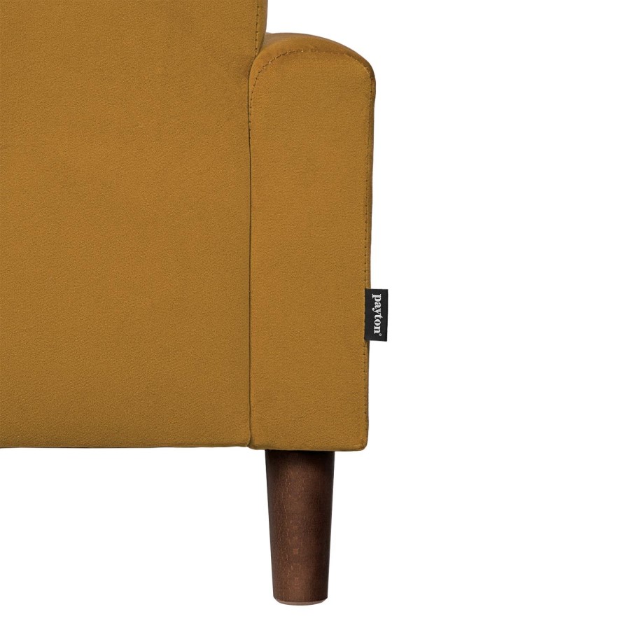 Payton Mustard Yellow Velvet Pet Sofa - Suitable for Dogs & Cats