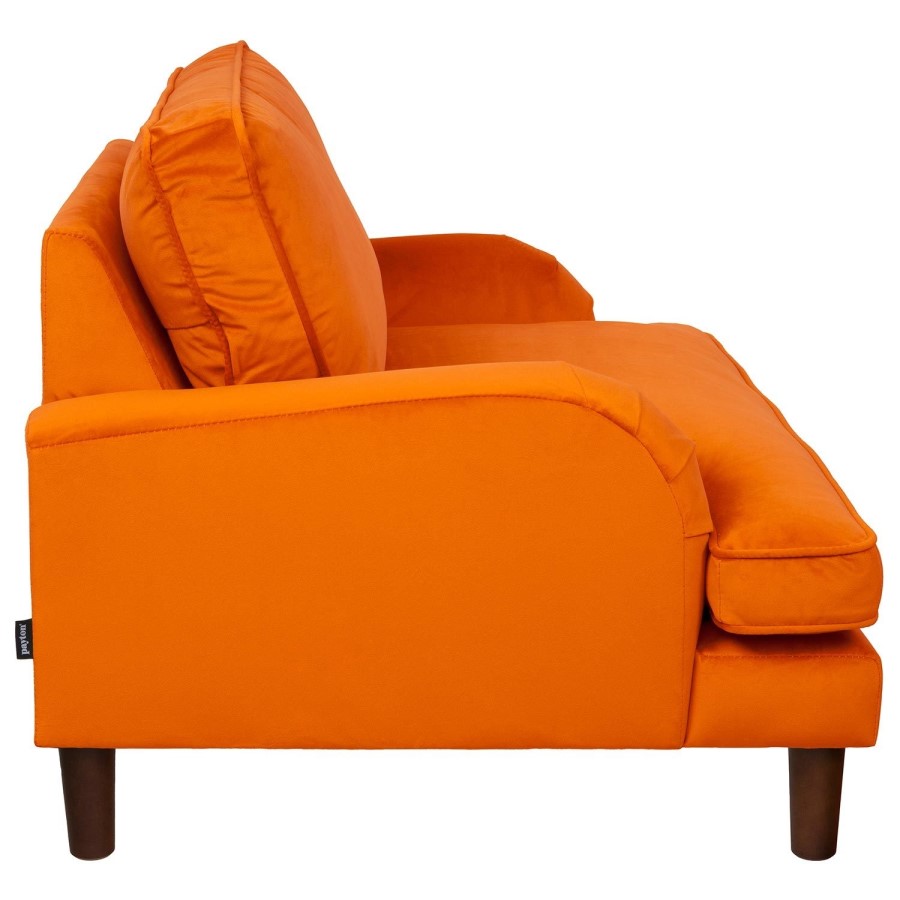 Orange Velvet Kids Armchair - Payton