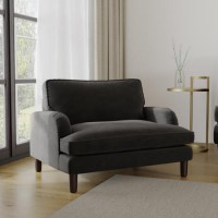 Charcoal Grey Velvet Kids Armchair - Payton