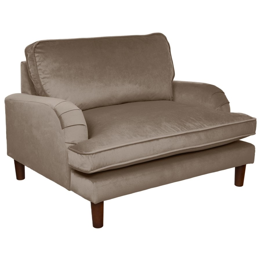 Beige Velvet Kids Armchair - Payton