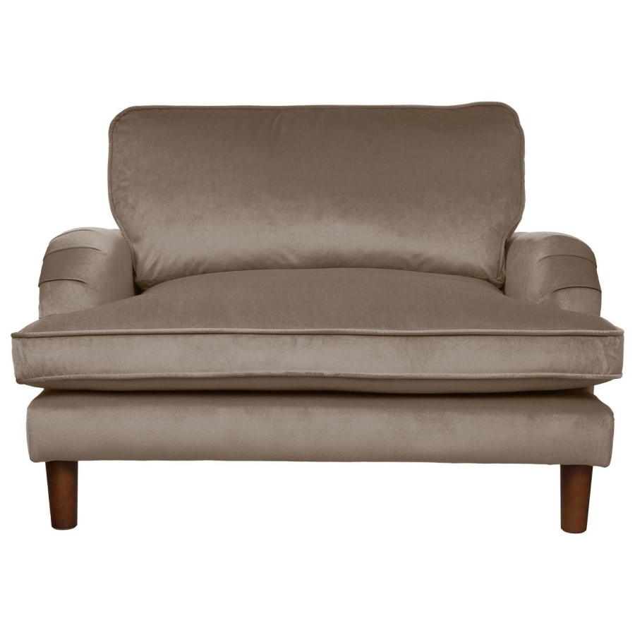 Beige Velvet Kids Armchair - Payton