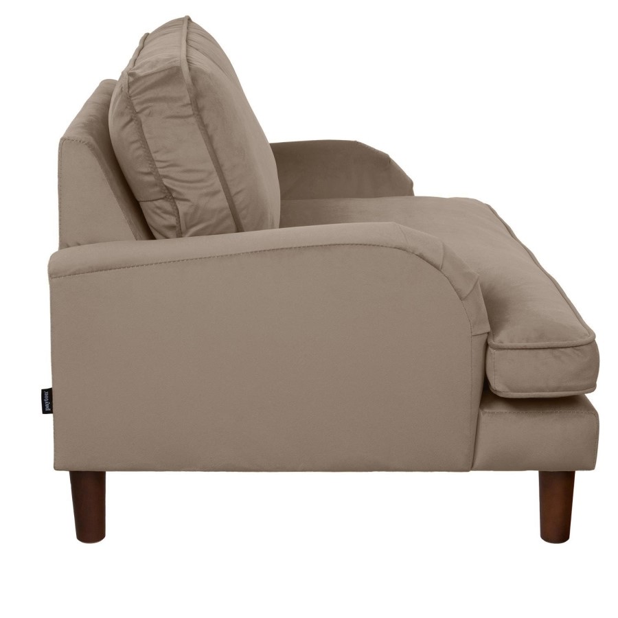 Beige Velvet Kids Armchair - Payton