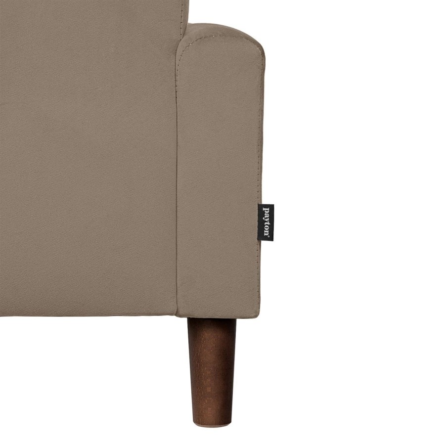Beige Velvet Kids Armchair - Payton