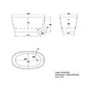Grade A2 - Modern 1300mm Freestanding Bath Suite with Toilet & Basin - Pico