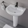 Grade A2 - Modern 1300mm Freestanding Bath Suite with Toilet & Basin - Pico