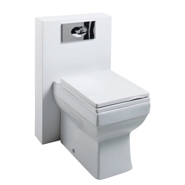 Poly Marble Square Toilet unit with Wall Hung Basin