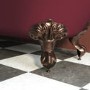 Burgandy Freestanding Single Ended Bath with Bronze Feet 1670 x 740mm - Park Royal