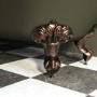 Dark Green Freestanding Single Ended Bath with Bronze Feet 1670 x 740mm - Park Royal