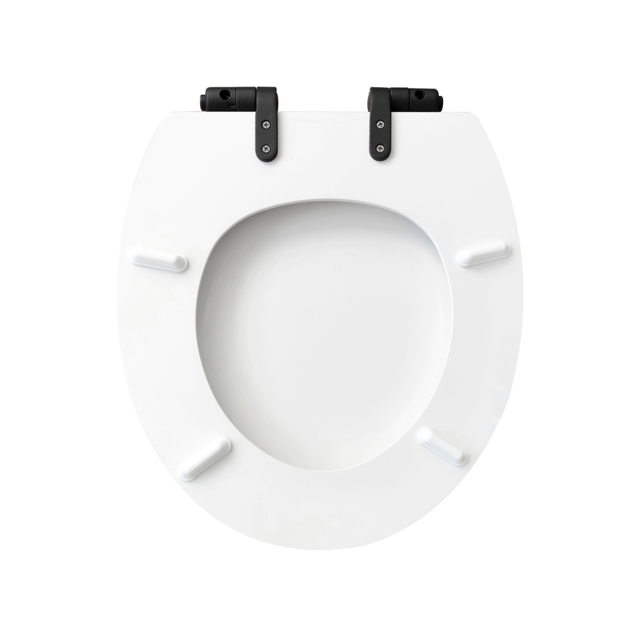 Park Royal  LL WC and WG Wood Soft Close Seat - Matt Black Flush Kit & Handle 