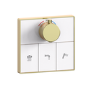 Brushed Brass 3 Outlet Concealed Mixer Shower Set With Bath Filler Spout & Hand Shower - Priya