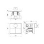 Brushed Brass 3 Outlet Concealed Mixer Shower Set With Bath Filler Spout & Hand Shower with Slide Rail Kit - Priya