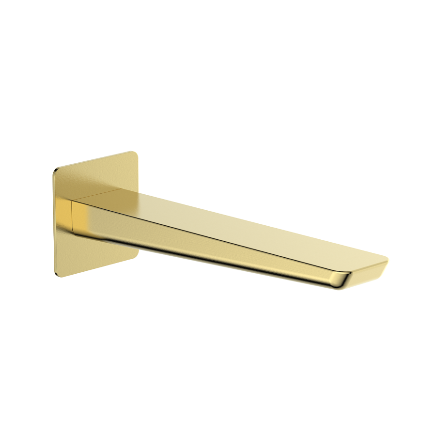 Brushed Brass 3 Outlet Concealed Mixer Shower Set With Bath Filler Spout & Hand Shower with Slide Rail Kit - Priya