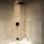 Black 2 Outlet Concealed Mixer Shower Set With Bath Filler Spout - Priya