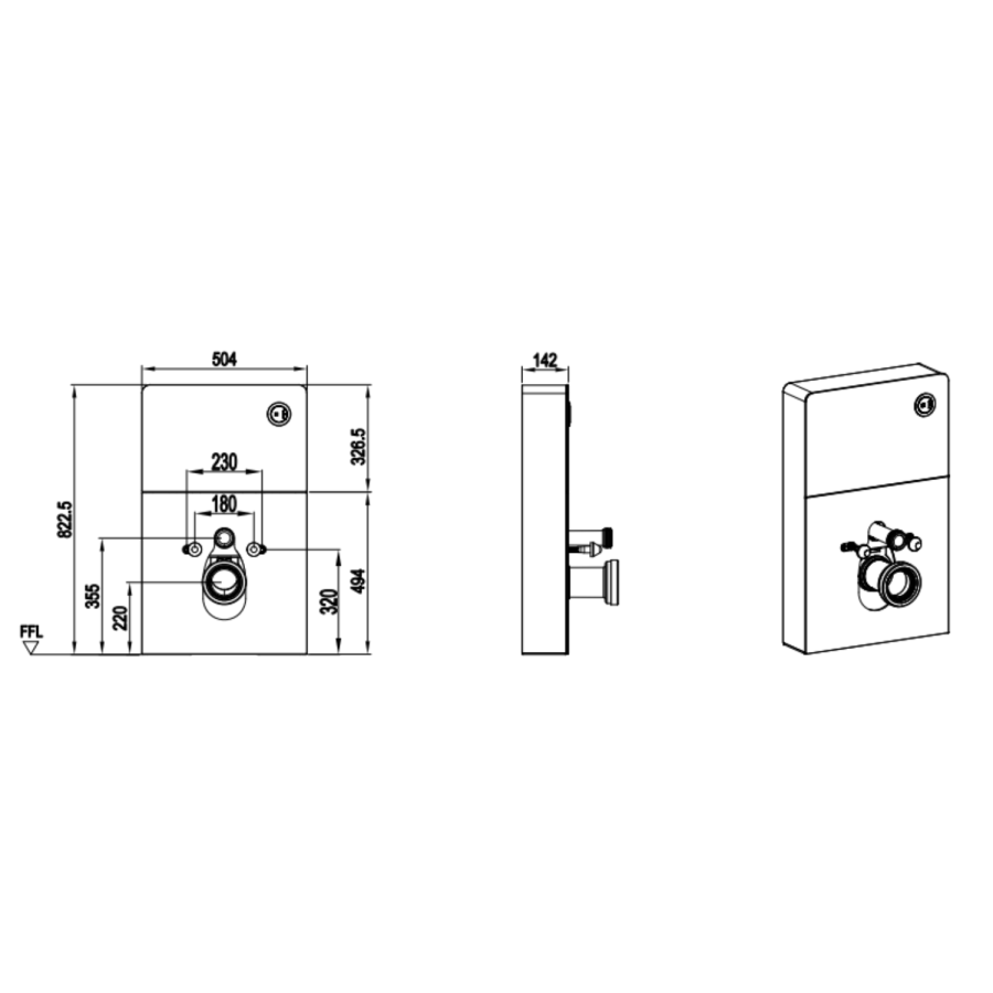 Matt Black Wall Hung Smart Bidet Japanese Toilet, White Glass Cabinet, Frame, Cistern & Pneumatic Dual Flush Button - Purificare