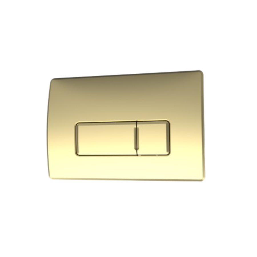 Matt Black Wall Hung Smart Bidet Japanese Toilet & 820mm Frame Cistern with Brushed Brass Pneumatic Flush Plate - Purificare