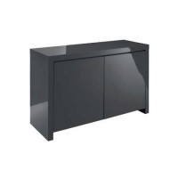 Puro Grey High Gloss TV Unit with Double Doors TV's up to 58"