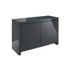 Puro Grey High Gloss TV Unit with Double Doors TV&#39;s up to 58&quot;